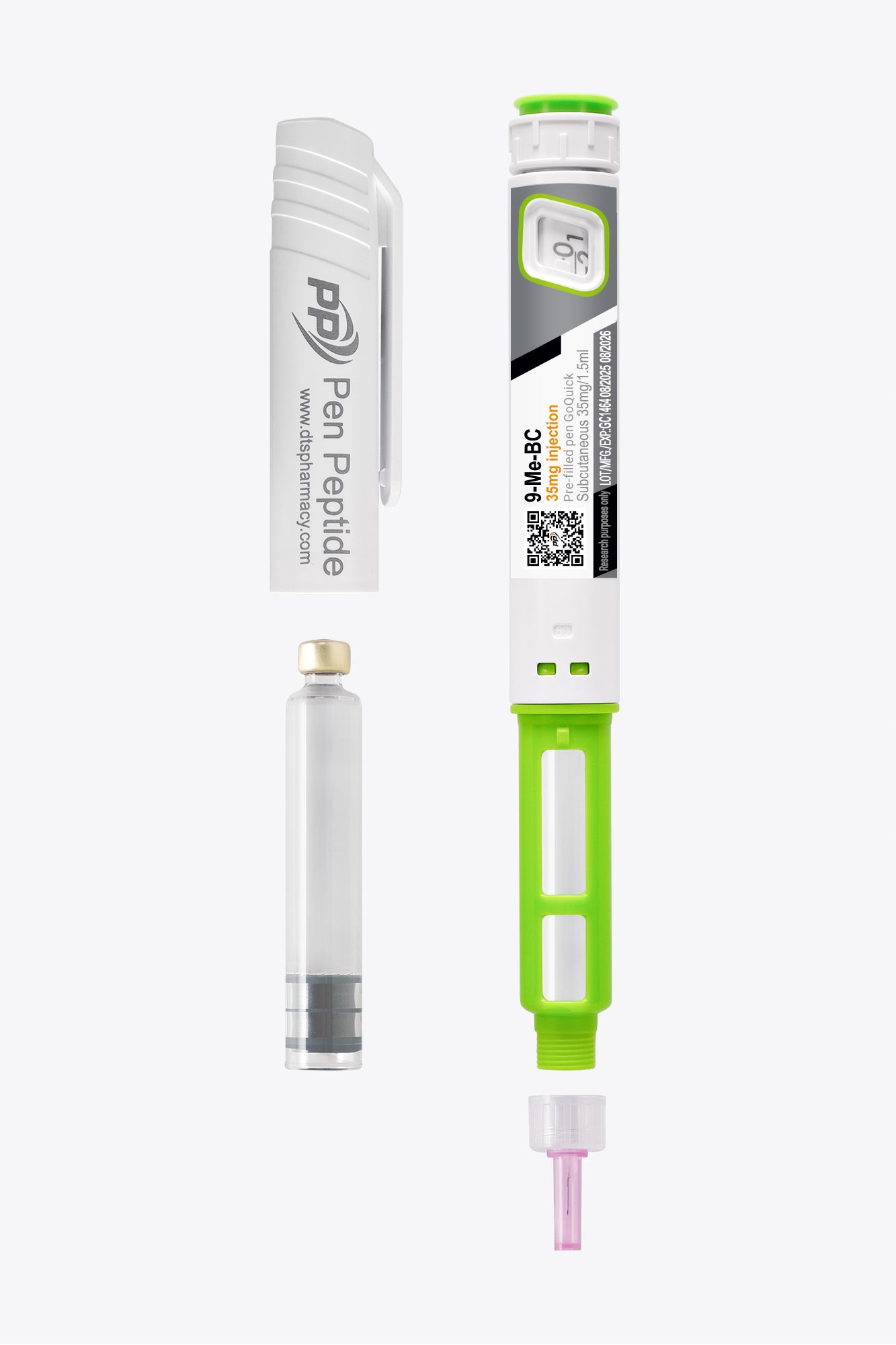 9-Me-BC в писалка за подкожно инжектиране