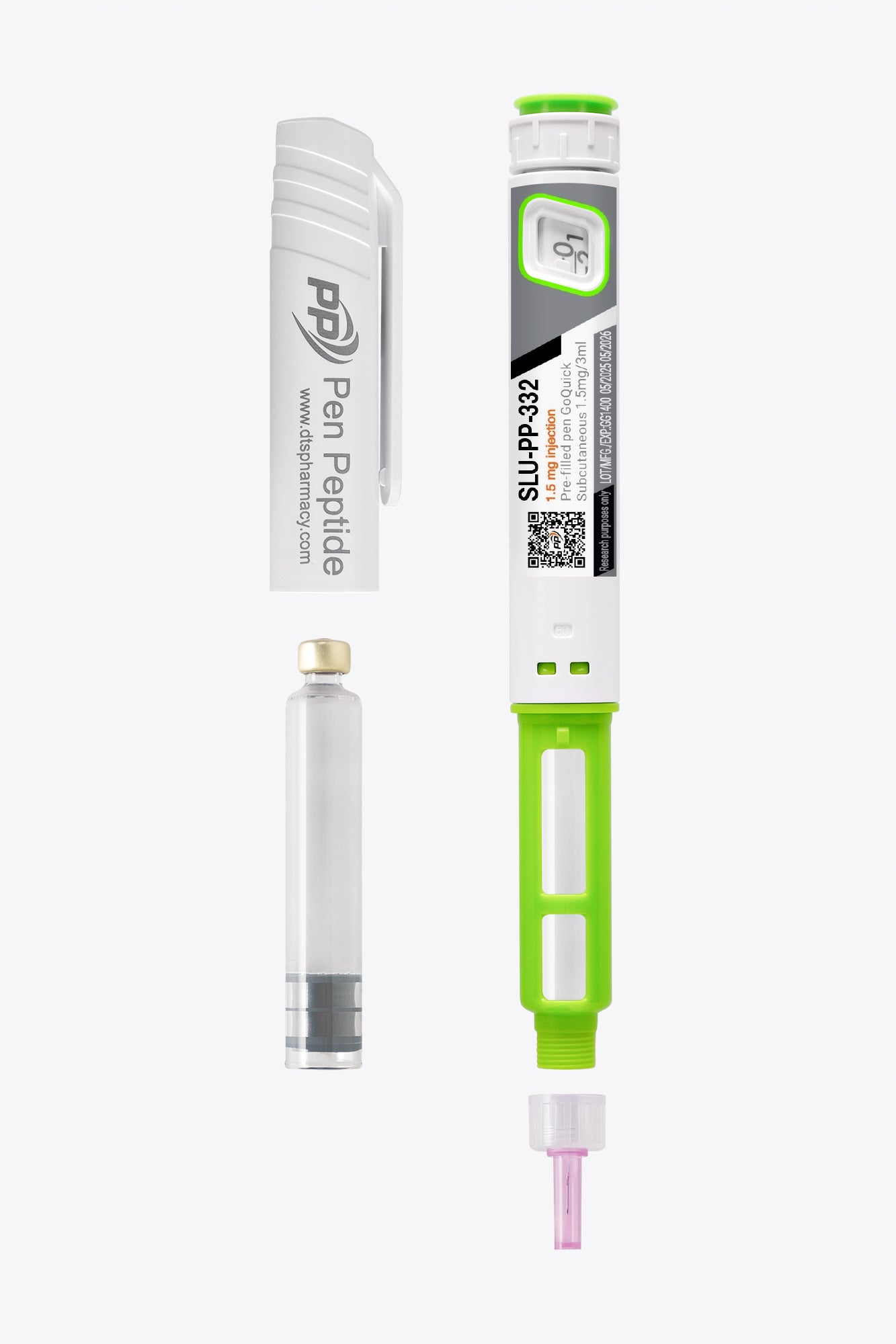 Писалка SLU-PP-332 1.5mg - стабилизирана формула за подкожно приложение.